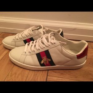Gucci white tennis sneakers