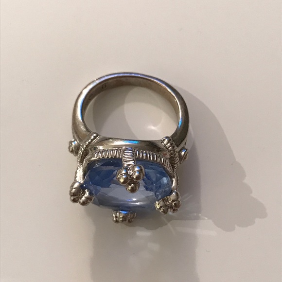 Judith Ripka Blue Quartz Ring - Picture 3 of 4
