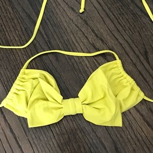 Lolli swim yellow bikini top