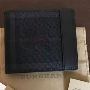 🔥Burberry Horseferry Billfold Wallet Charcoal.🔥