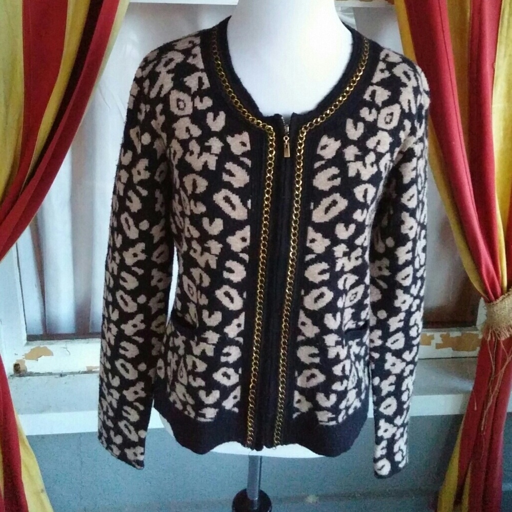 Avette leopard print cardigan
