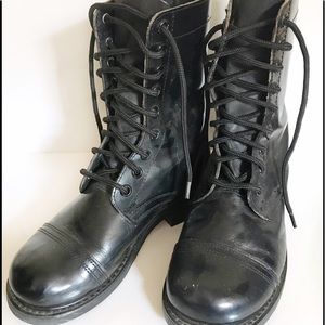 Vintage black combat boots - Men's 6/ woman's 8