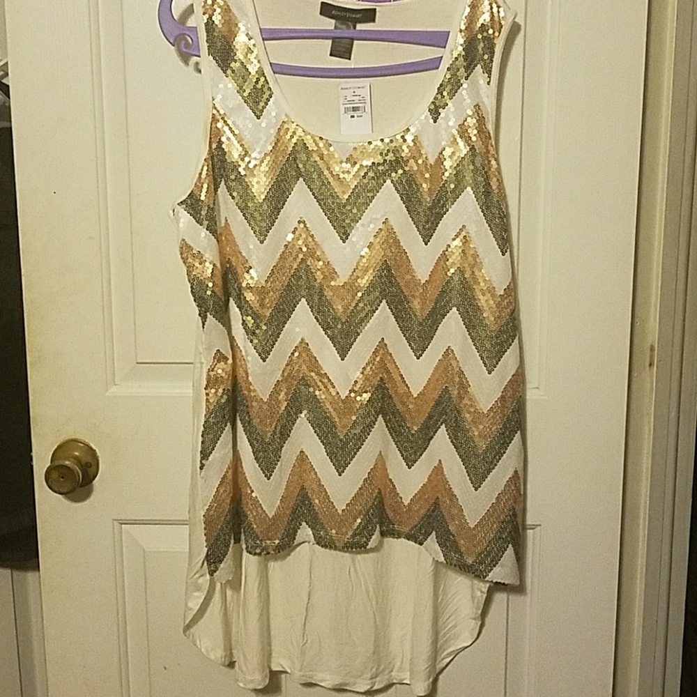 Sequined tank tunic