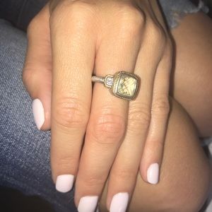 Judith Ripka Green Amethyst Ring