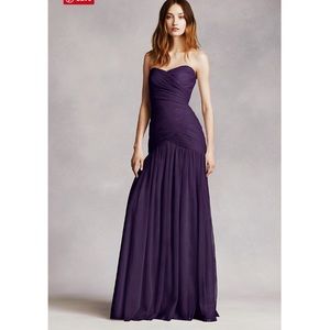 Vera Wang Evening Gown Dress Tulle Bridesmaid
