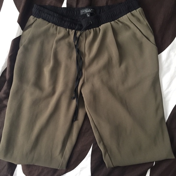 SANCTUARY CLOTHING XS Green Drawstring Pants - Picture 2 of 7