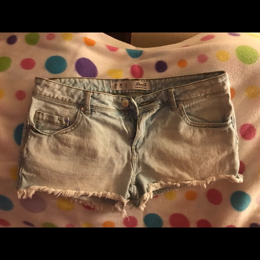 Denim shorts