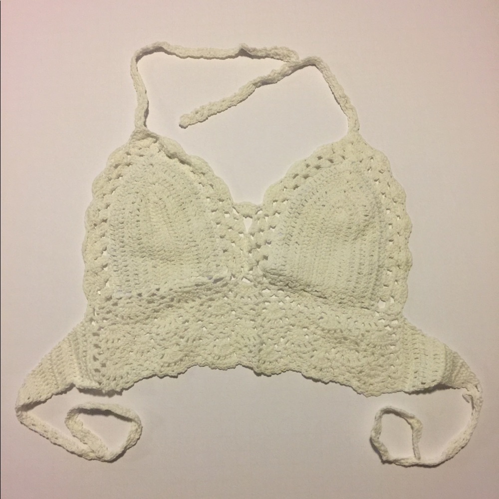 Hand Crochet Bralette - Bikini Top