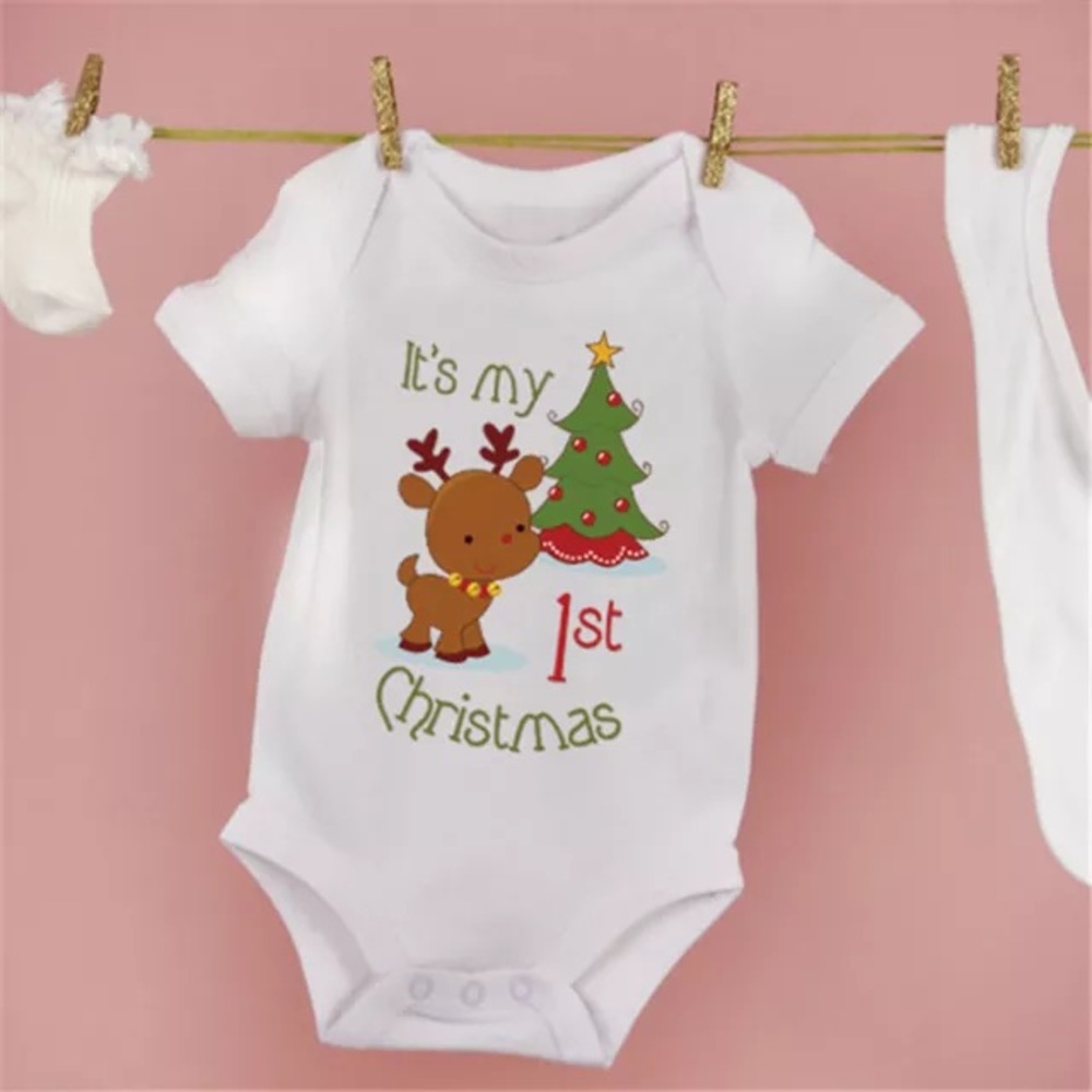 New unisex first Christmas onesie