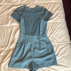 Powder blue Topshop romper sz US 4