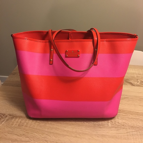 kate spade pink tote bag