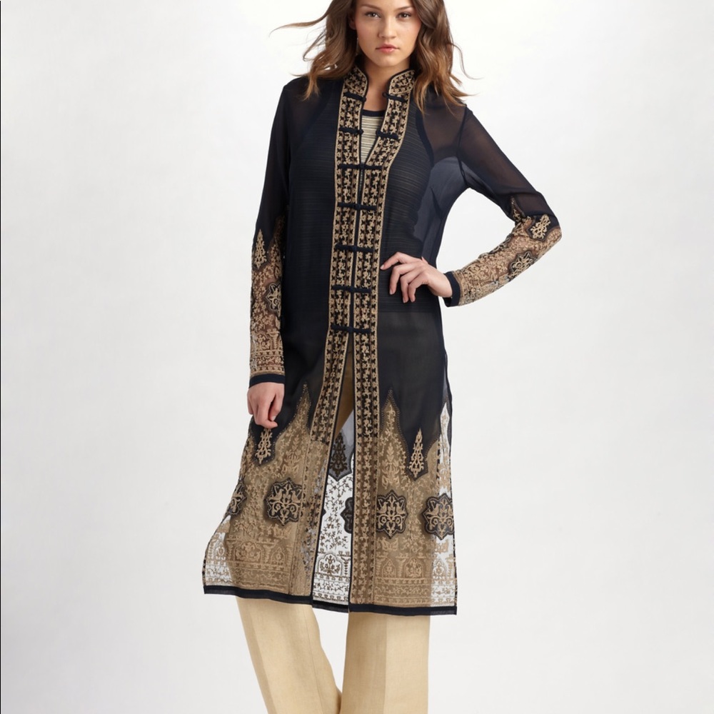 Ralph Lauren Cardigan Silk Duster!!!!!!!!!!!!!!!