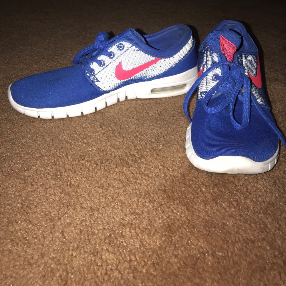 NIKE SB Stefan Janoski Blue And Pink Sneakers