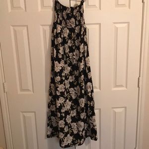 floral sleeveless maxi dress