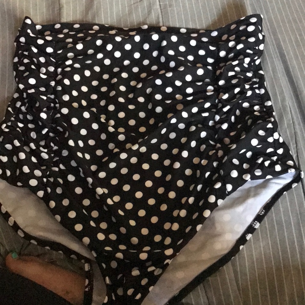 High waisted bikini bottoms