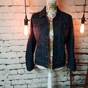 Women's dark jean jacket size 8
