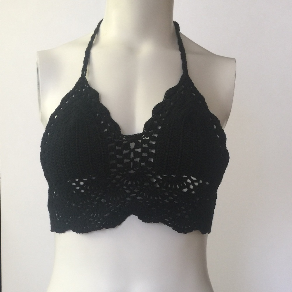 Hand crochet bralette - bikini top
