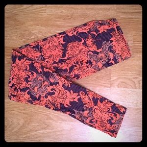 Purple peach leggings lace