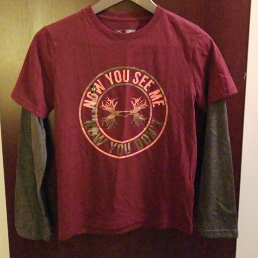 Boys UA 2-in-1 Long sleeve graphic tee