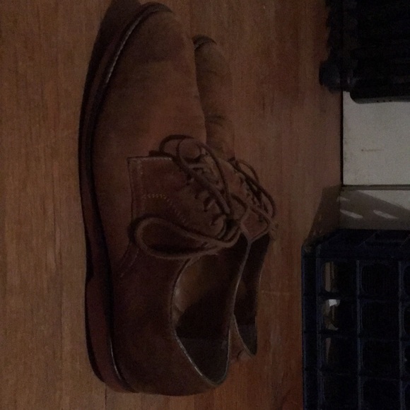 G.H. Bass brown suede dress shoes size 11 - Picture 2 of 5