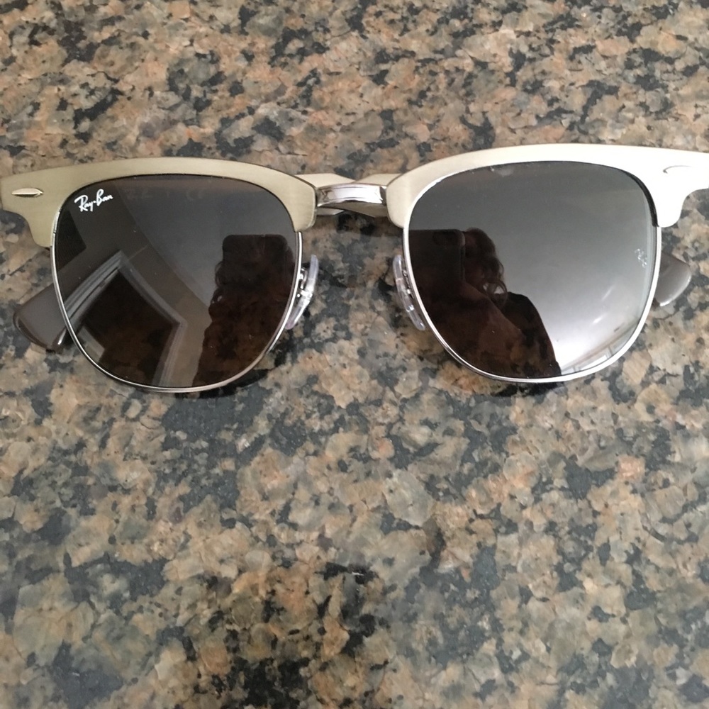 Ray-Ban Clubmaster Aluminum Bronze Sunglasses