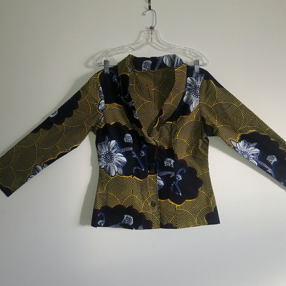 African Dashiki Ankara blazer