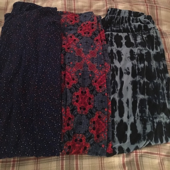 LuLaRoe TC "blue bundle" - Picture 1 of 4