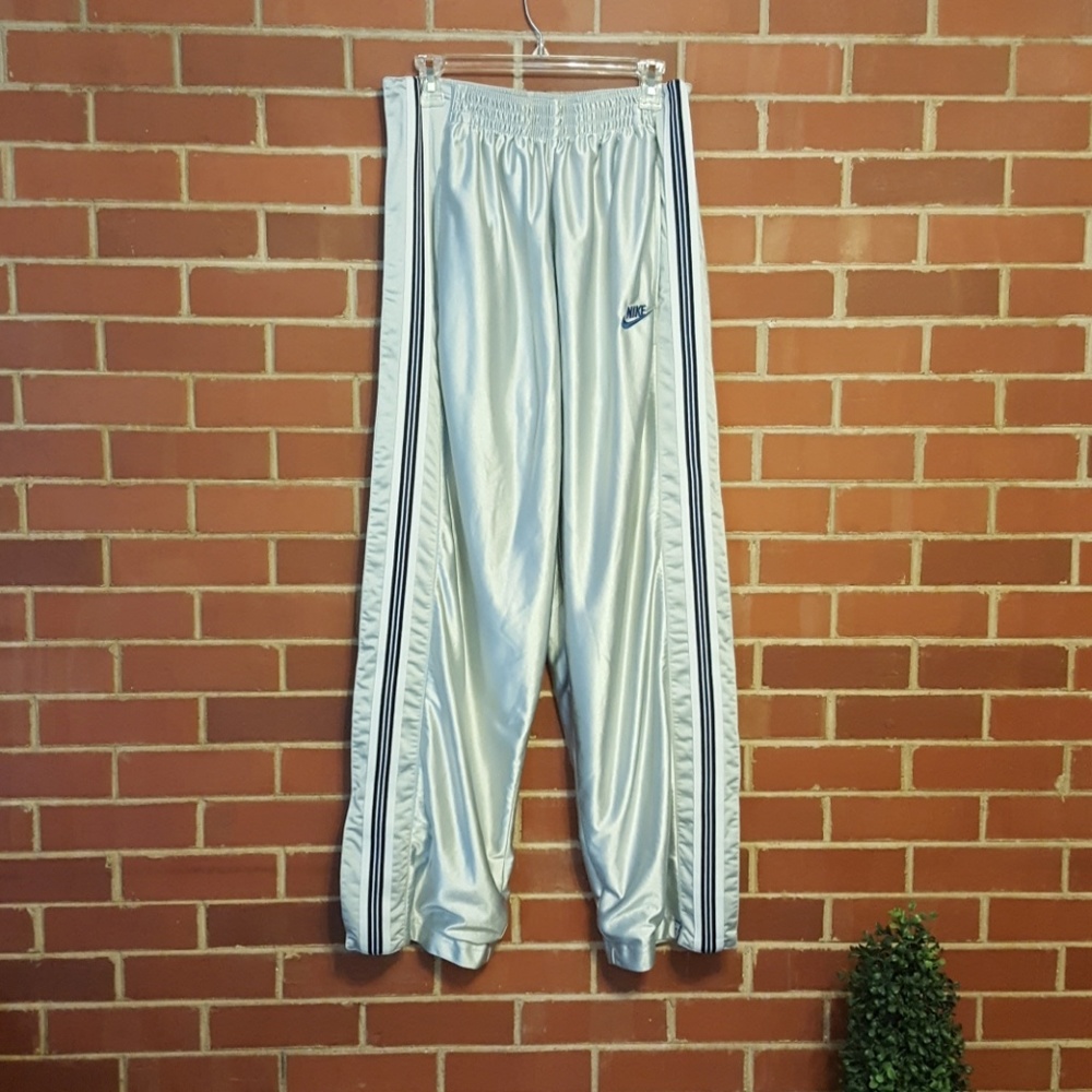 Silver Nike break away warm up pants