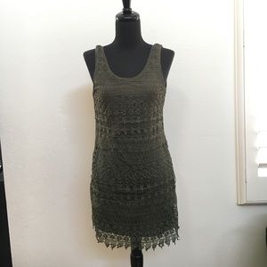 H&M Forest Green Lace Dress