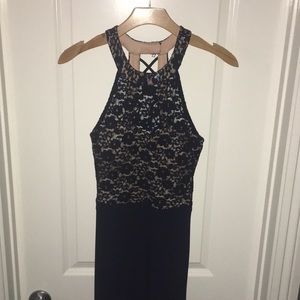 Navy blue/nude prom dress from Windsor