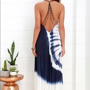 Lulu's backless maxi dress