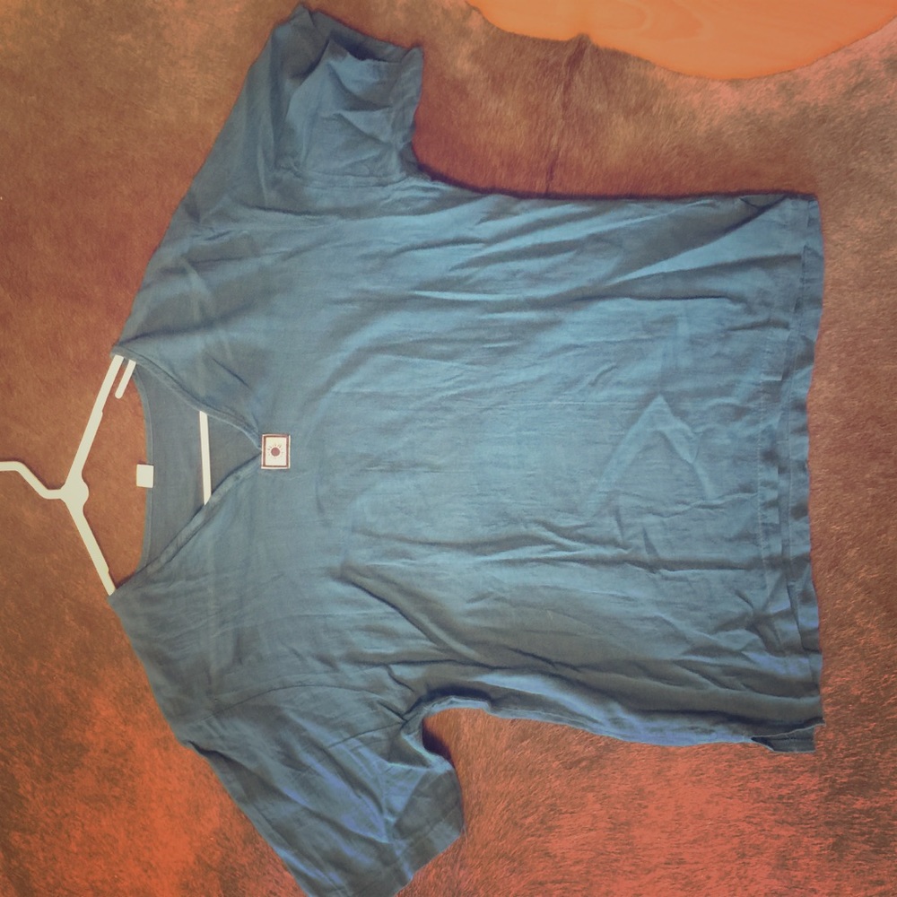 Thai 100% cotton v neck yoga shirt