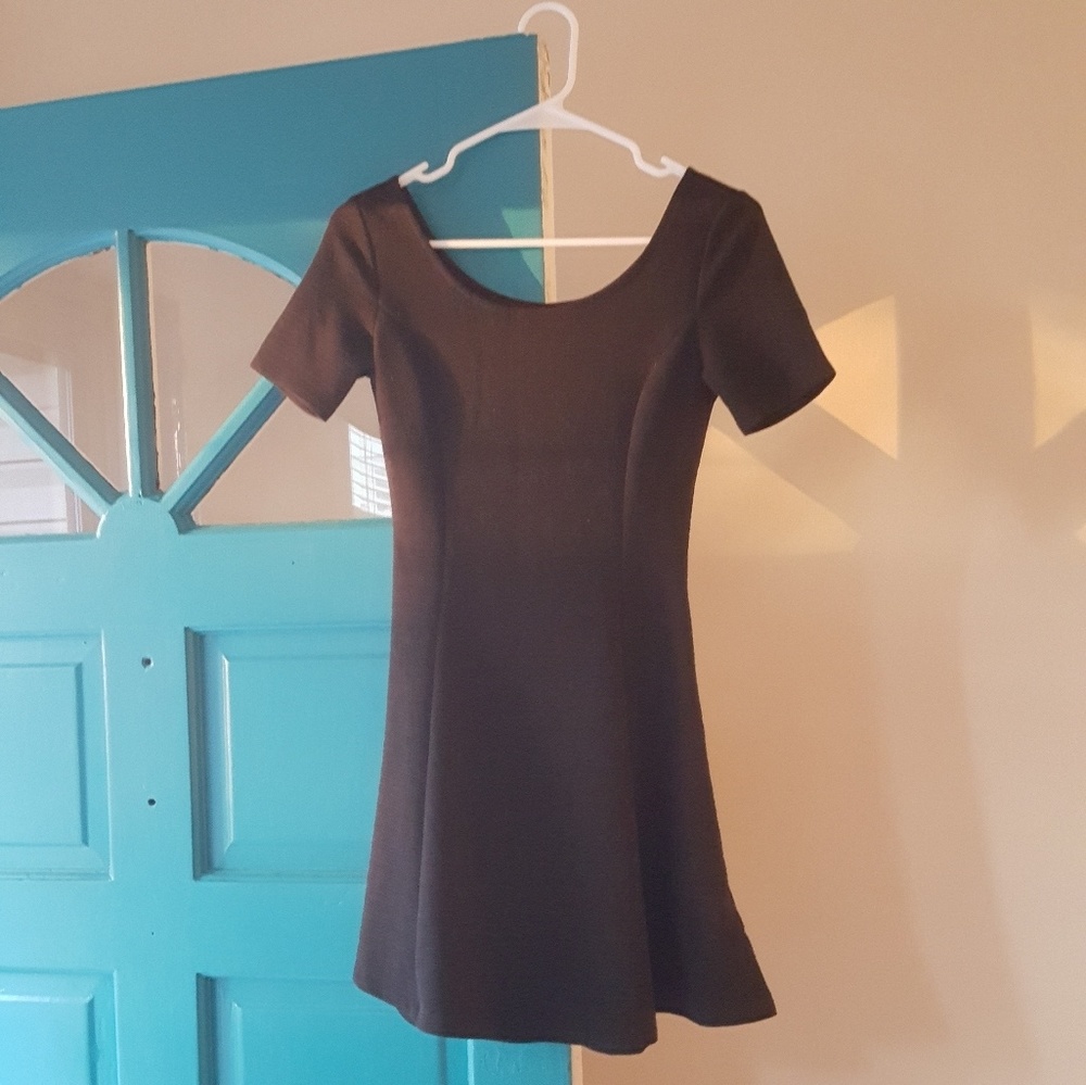 NWOT Black fit and flare dress