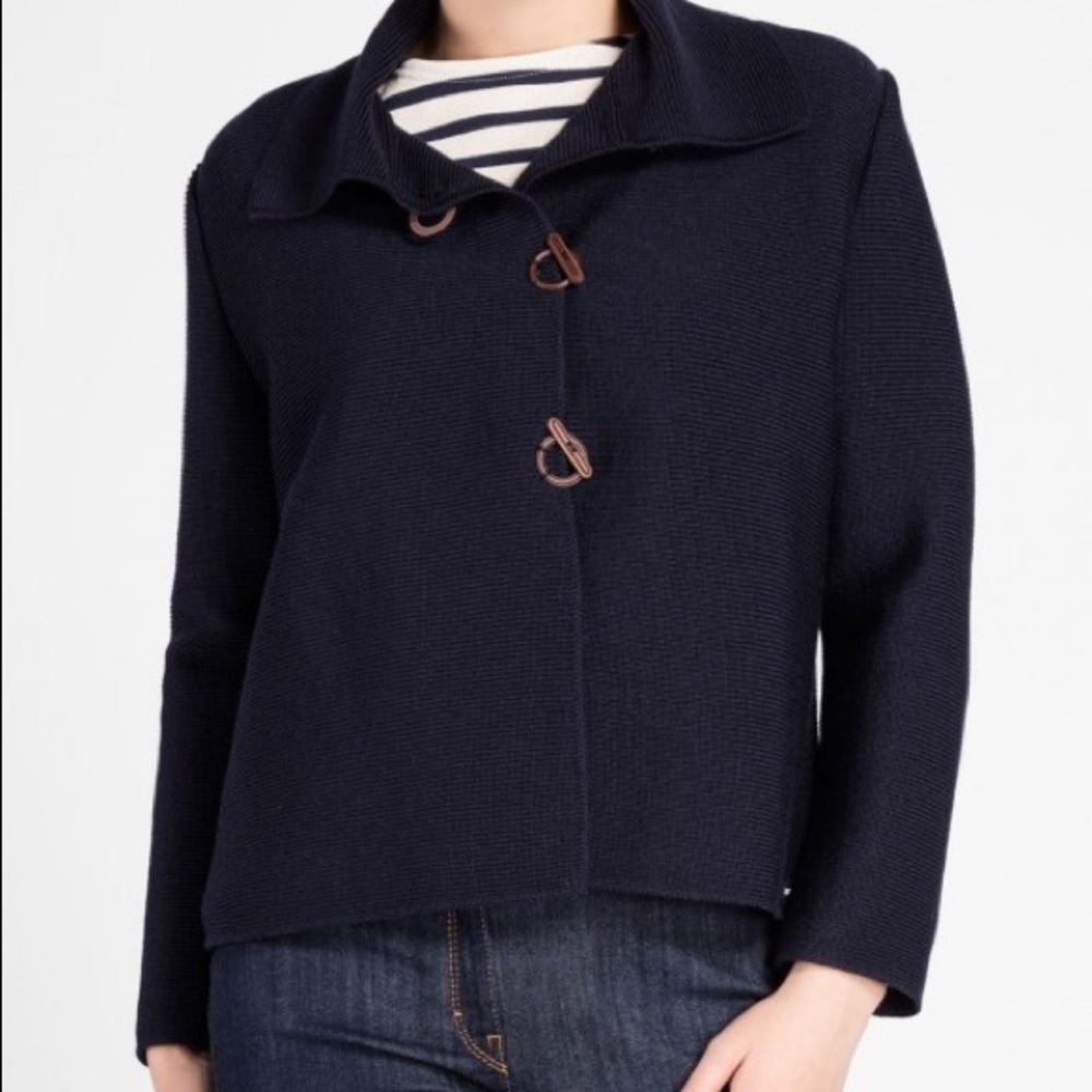 Saint James Short Knit Sweater Jacket