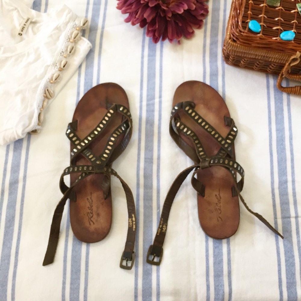 LF "Rebels" leather sandals size 7.5 worn twice!