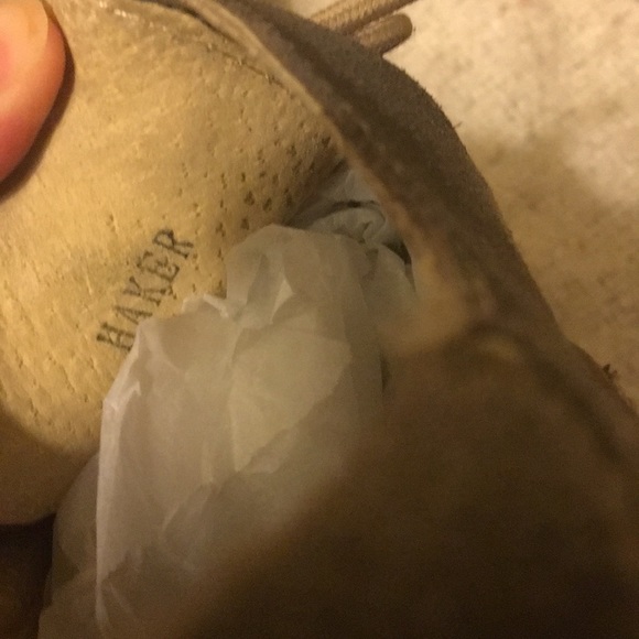 Square toe suede shoes in olive green - Picture 5 of 5