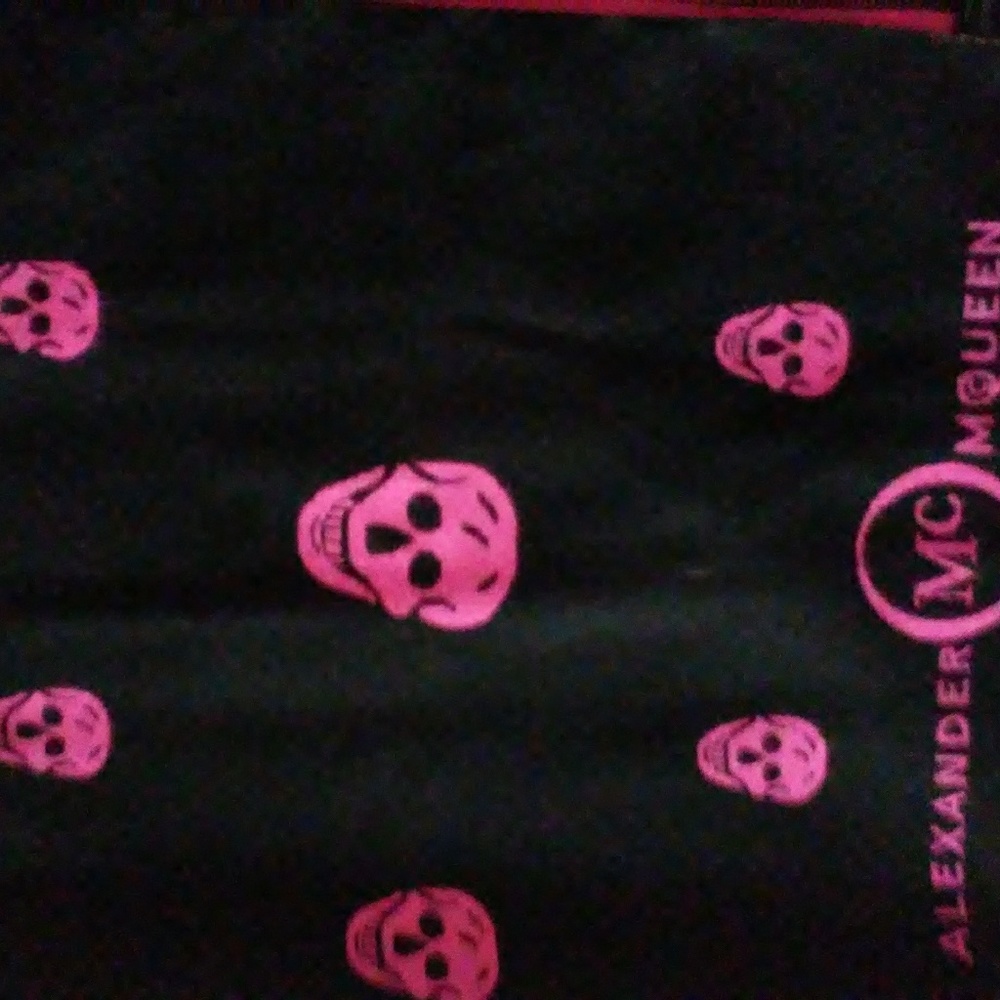 Alexander Mqueen sckull scarf.