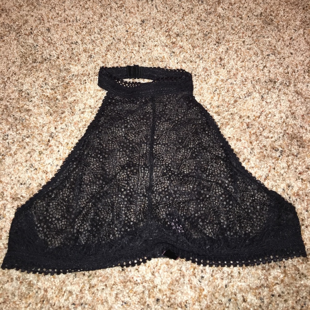 High Neck Mesh Bralette Never Worn