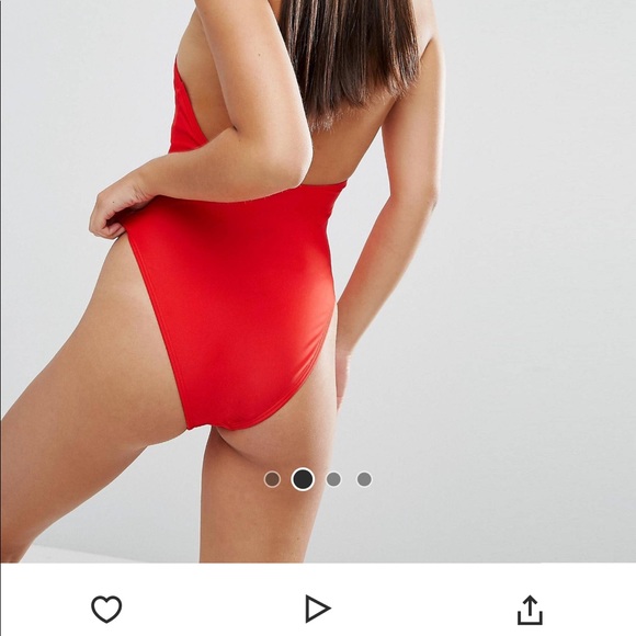 Never worn - 🔥🔥 red ASOS one-piece swimsuit! - Picture 2 of 4