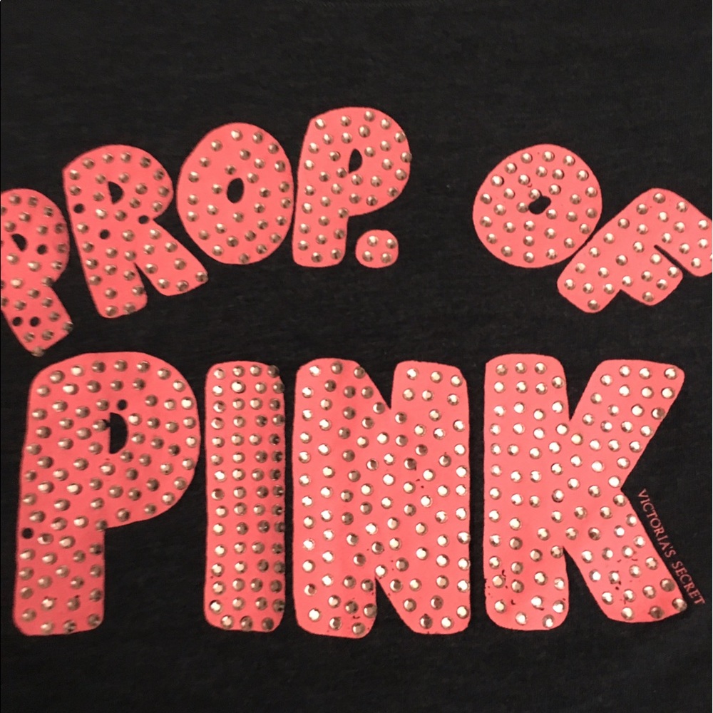 Victoria's Secret property of pink blue logo tee