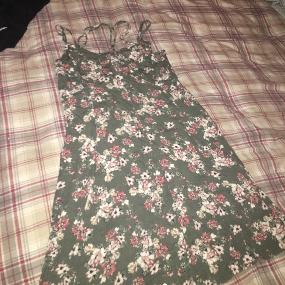 Criss cross strapping AE dress