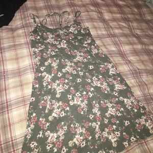 Criss cross strapping AE dress