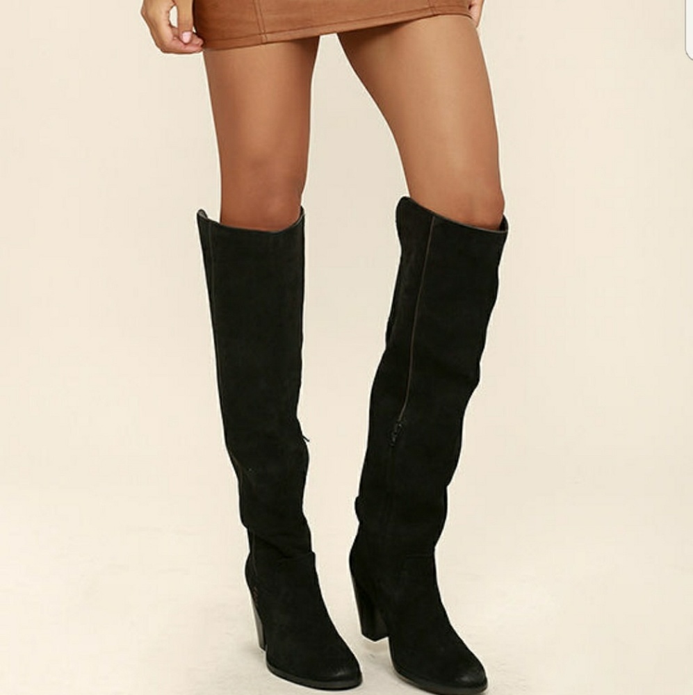 Mia over the knee black riding boots!