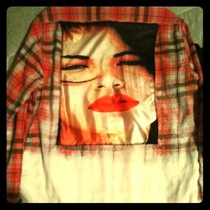 Custim flannel designed selena