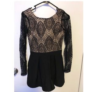 Black lace romper/playsuit