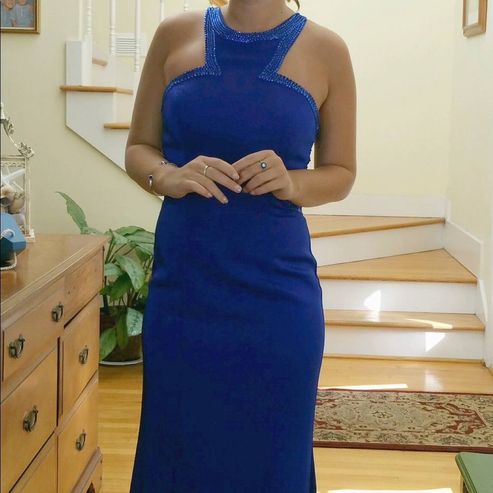 Beautiful GiGi Royal Blue Prom/Ball gown.  Size 4,
