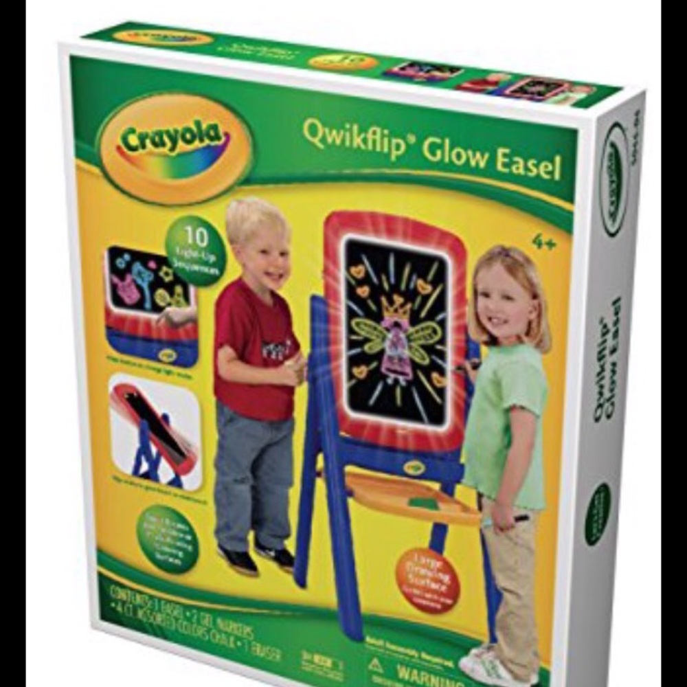 Crayola Qwikflip 2-Sided Glow Easel