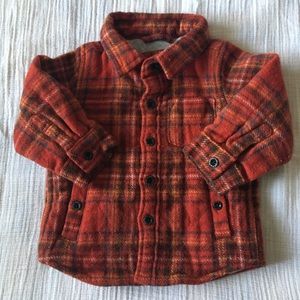 EUC Wool Boys Plaid Gap Coat 12-18mo