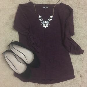 Wine colored thin sweater