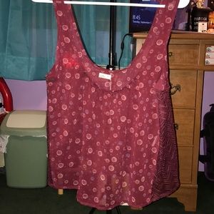 Burgundy Hollister Tank